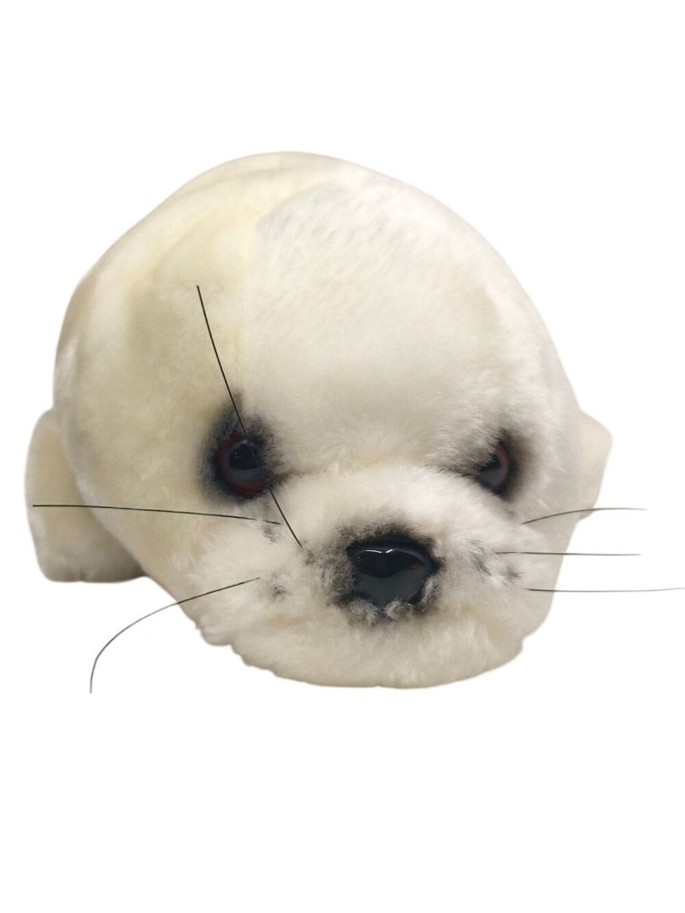 SeaWorld Seal Harp Plush White 15" Soft Cuddly Whiskers Realistic Stuffed Animal